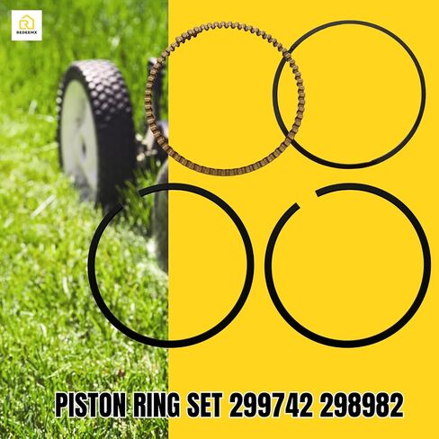 مجموعة حلقات المكبس ما بعد البيع 299742 298982 متوافقة مع محركات Briggs & Stratton 3.5HP 5HP تناسب استبدال إصلاح المحرك الصغير من سلسلة Classic & Quantum in Kuwait