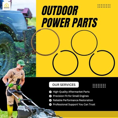 مجموعة حلقات المكبس ما بعد البيع 299742 298982 متوافقة مع محركات Briggs & Stratton 3.5HP 5HP تناسب استبدال إصلاح المحرك الصغير من سلسلة Classic & Quantum in Kuwait