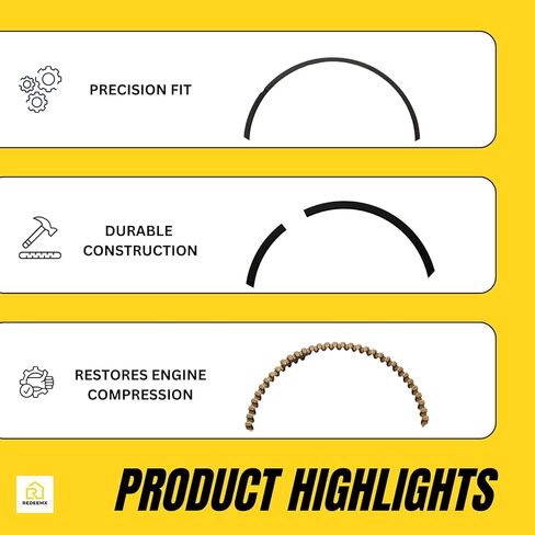 مجموعة حلقات المكبس ما بعد البيع 299742 298982 متوافقة مع محركات Briggs & Stratton 3.5HP 5HP تناسب استبدال إصلاح المحرك الصغير من سلسلة Classic & Quantum in Kuwait