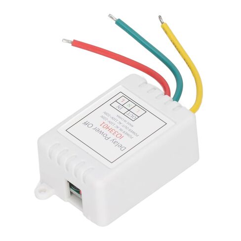 BAFOVY Relay Switch, Adjustable Timer Delay with 16 Delay Modes 1 Minute to 480 Minutes, 7A 110V to 220V AC Power Supply, with LED Indicator, for Fan Engine (with Casing) in Saudi Arabia