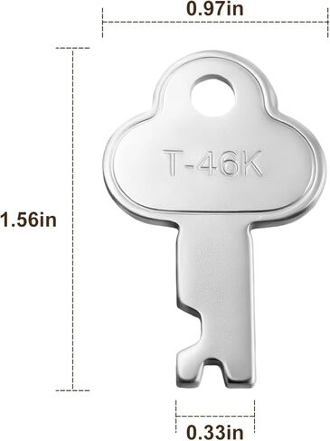 استبدال مفتاح صندوق السيارة T-46K لأقفال G1، G3، 3815، N-3815k، T46 أقفال صندوق السيارة، المفاتيح القديمة لباخرة صندوق السيارة العتيقة من Seward، قطعتان in Kuwait