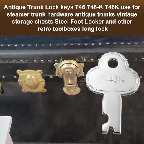 استبدال مفتاح صندوق السيارة T-46K لأقفال G1، G3، 3815، N-3815k، T46 أقفال صندوق السيارة، المفاتيح القديمة لباخرة صندوق السيارة العتيقة من Seward، قطعتان in Kuwait