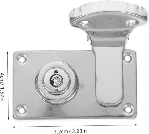 Angoily 2Pcs Antique Luggage Latch Hasps - Vintage Silver Suitcase Lock for Jewelry Box Cabinet - Decorative Metal Hardware for Case Restoration - Left Right Latch in Saudi Arabia
