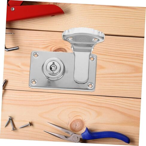 Angoily 2Pcs Antique Luggage Latch Hasps - Vintage Silver Suitcase Lock for Jewelry Box Cabinet - Decorative Metal Hardware for Case Restoration - Left Right Latch in Saudi Arabia