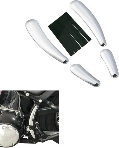 Chrome 4PCS Curved Swingarm Frame Insert Set Compatible with Harley Softail Models 2008-2017 in Saudi Arabia
