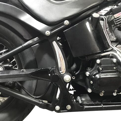 Chrome 4PCS Curved Swingarm Frame Insert Set Compatible with Harley Softail Models 2008-2017 in Saudi Arabia