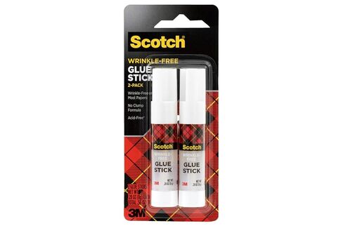 Scotch Wrinkle-Free Glue Sticks 6008WF-2, 2 Pack, .27 oz (7.65 g) Each, 36.00 per case in Kuwait