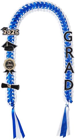 Graduation Leis 2026 Money Ribbon Leis for Graduation 2026 with Grad Accessories Handmade Braided Graduation Necklace in Saudi Arabia