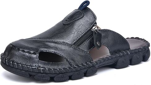 CHICLOVEY Men's Leather Fisherman Sandals Non-Slip Breathable Casual Outdoor Shoes in Saudi Arabia