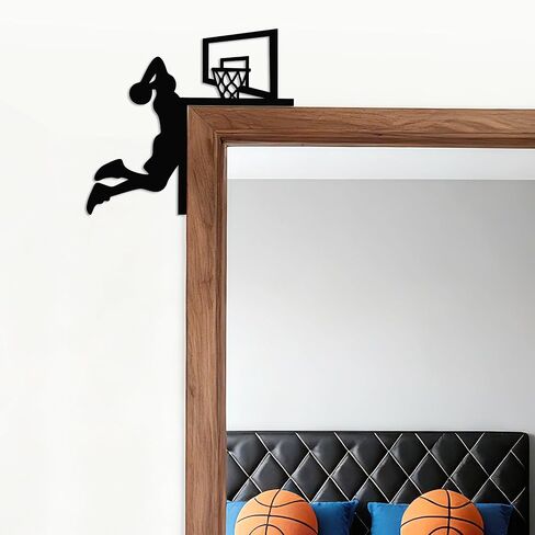 YATEASLU Dunk Basketball Door Frame Decor - Weatherproof Sports Wall Decor & Corner Decor, Durable Basketball Room Decor for Boys Room Decor in Kuwait