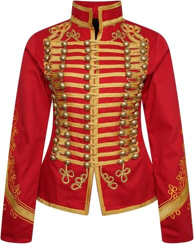 Ro Rox Adam Ant Military Drummer Jacket for Women, Marching Band Women’s Jacket for Themed Parties, Performances, Halloween in Saudi Arabia