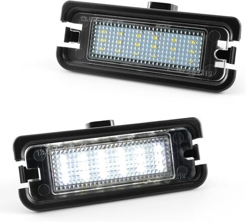 LED License Plate Lights Compatible with Ford Mustang 2015-2023 Rear Bumper Tag Lamps Assembly Replacement 6500K White Bulb in Kuwait
