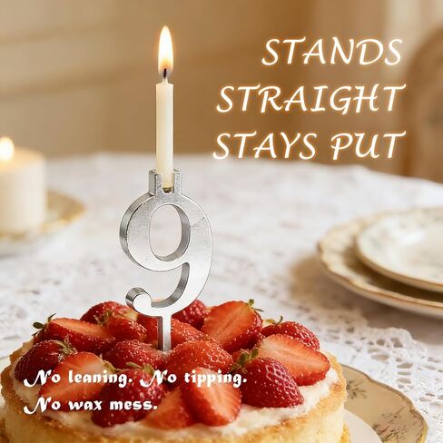 مجموعة حامل شموع عيد الميلاد ذات الأرقام القابلة لإعادة الاستخدام، مجموعة حاملات شموع كعكة عيد الميلاد الرقمية الجديدة لعام 2026، زخارف فضية لتزيين الكيك، ملحقات كعك الحفلات، تصميم سهل الإدخال (مجموعتان) in Kuwait