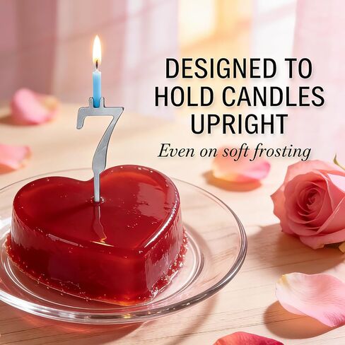 مجموعة حامل شموع عيد الميلاد ذات الأرقام القابلة لإعادة الاستخدام، مجموعة حاملات شموع كعكة عيد الميلاد الرقمية الجديدة لعام 2026، زخارف فضية لتزيين الكيك، ملحقات كعك الحفلات، تصميم سهل الإدخال (مجموعتان) in Kuwait