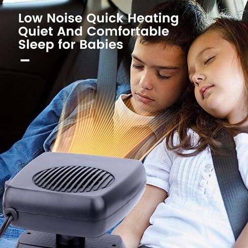 Car Heater,200W Portable Fast Heating Auto Car Heater Defroster Windshield Defogger Automobile Windscreen Heater Plug in Cigarette Lighter 360 Degree Rotary in Kuwait