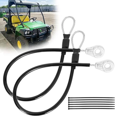 RUTU M159508 Tailgate Cable for John Deere Gator HPX615E HPX815E XUV625i XUV825i XUV855D XUV865R Utility Vehicles 2PCS in Saudi Arabia