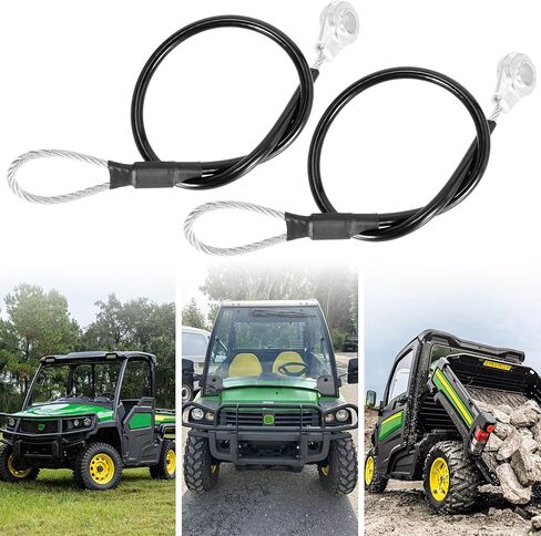 RUTU M159508 Tailgate Cable for John Deere Gator HPX615E HPX815E XUV625i XUV825i XUV855D XUV865R Utility Vehicles 2PCS in Saudi Arabia