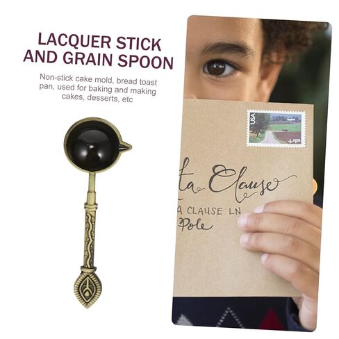 Metal Wax Melting Spoon for Sealing Wear Resistant Copper Head Non Slip DIY Wax Seal Spoon for Stamp Lightweight and Portable Vintage Style in Saudi Arabia