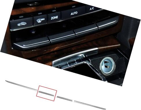 Bright Silver A/C Temp Control Button Switch Trim Strip Center 4-2 Compatible for Mercedes-Benz E-Class W212 2008-2014 in Saudi Arabia