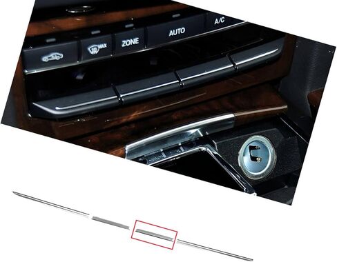 Bright Silver A/C Temp Control Switch Button Trim Strip Center 4-3 Compatible for Mercedes-Benz E-Class W212 2008-2014 in Saudi Arabia
