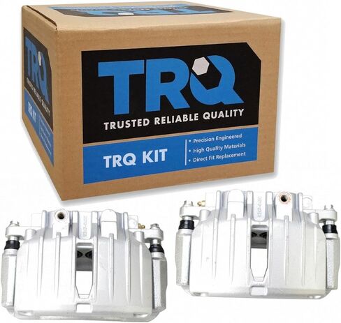 TRQ New Front Disc Brake Caliper with Bracket & Hardware Pair for Acura Honda in Kuwait