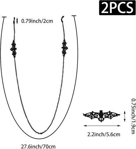 Glasses Chain, Glass Chains Lanyard, Chain Holder Strap Cord Reading Glasses Retainer in Kuwait