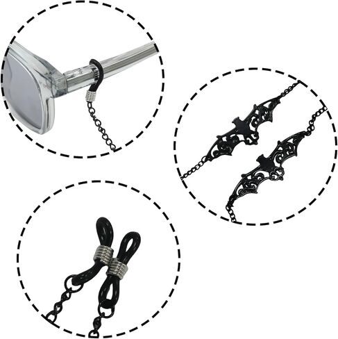 Glasses Chain, Glass Chains Lanyard, Chain Holder Strap Cord Reading Glasses Retainer in Kuwait