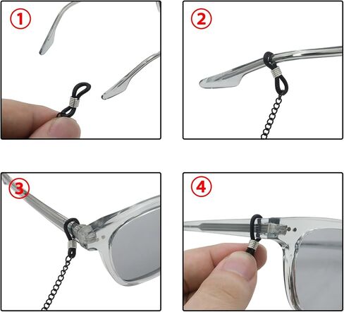 Glasses Chain, Glass Chains Lanyard, Chain Holder Strap Cord Reading Glasses Retainer in Kuwait