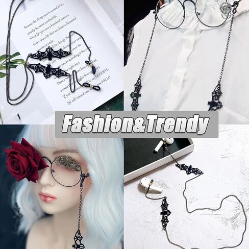 Glasses Chain, Glass Chains Lanyard, Chain Holder Strap Cord Reading Glasses Retainer in Kuwait
