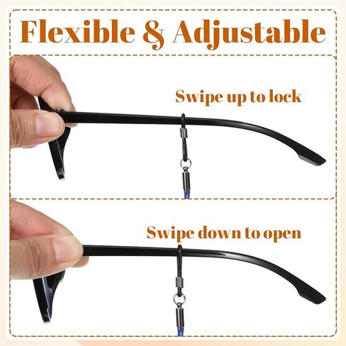 6 PCS Sunglasses Straps Glasses Holder Chain String, 6 Colors PU Leather Eye Glasses Holders Around Neck, Eyeglasses Strap Practical Leather Eyeglass Lanyard, Eye Glass Strap for Men Women, 76cm in Saudi Arabia