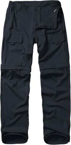 Men's Outdoor Quick Dry Convertible Lightweight Hiking Fishing Zip Off Cargo Work Pants Trousers in Saudi Arabia