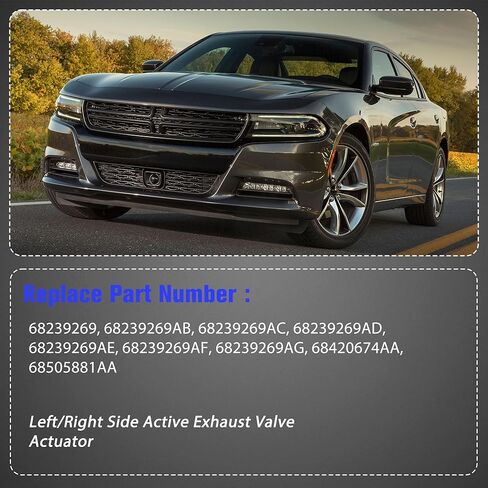 مشغل صمام العادم النشط الأيسر/الأيمن من فئة OEM متوافق مع دودج تشارجر/تشالنجر 2015-2023 كرايسلر 300C 2023 يستبدل OE 68239269 68505881AA in Saudi Arabia