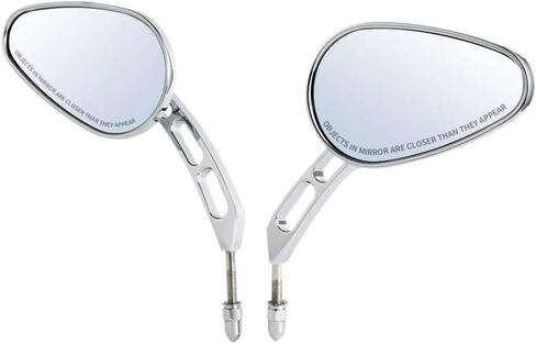 Motorcycle 8mm Rear View Mirrors Compatible With Touring Electra Sportster Softail Roadster XL1200CX Electra Ultra Night(Black) in Saudi Arabia