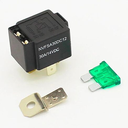 NVFSA30DC12 Automotive Relay with Fuse, 30A 12V DC 4 Pin Electromagnetic Relay, Sealed Protection in Kuwait