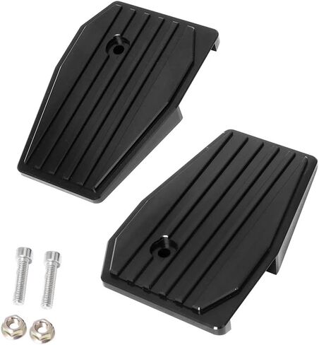 Riloer Motorcycle Wide Foot Controls Folding Foot Pegs Rest Pedal Pad Footpegs, Foot Pegs Rest Pedal Pads, Compatible with Honda Rebel CMX300 CMX500 2017-2022 - Silver in Saudi Arabia