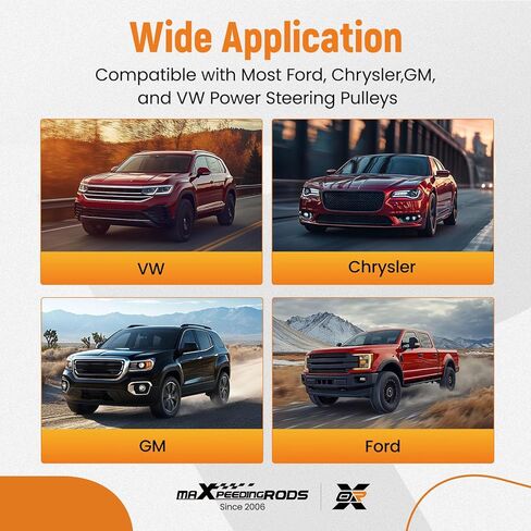 أداة تثبيت بكرة مضخة التوجيه الكهربائية من maxpeedingrods متوافقة مع مضخات التوجيه الكهربائية Ford وGM وChrysler مع Saginaw وThompson وFord C111 وC2 in Saudi Arabia