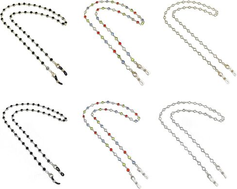 سلسلة نظارات للنساء والرجال قناع زجاجي من سلسلة نظارات أنيقة أنيقة وحبل نظارات عصرية وإكسسوارات تزيين النظارات in Saudi Arabia