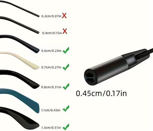 Classic Black Eyeglass Straps (3 Pack) - Adjustable Anti-Loss Eyewear Lanyard for Sports, Reading, Outdoor Activities | Secure Glasses Holder for Men, Women, Adults in Saudi Arabia