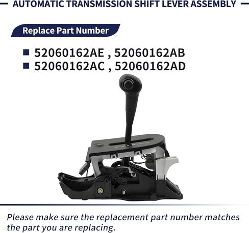 52060162AE مجموعة رافعة ناقل الحركة الأوتوماتيكية المتوافقة مع Jeep Wrangler JK 2007 2008 2009 2010 Shifter Auto Floor يستبدل 52060162AB 52060162AC 52060162AD in Saudi Arabia