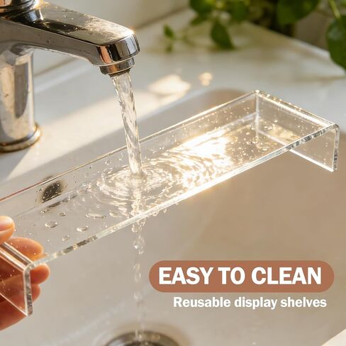 حامل عرض لاغر أكريليك - منظم رف عطر شفاف من 3 طبقات، حامل حامل كب كيك، مجموعة طاولة عرض الحلوى المتدرجة، حاملات طعام البوفيه للحفلات والمناسبات، تمثال عرض، قابل للتجميع in Kuwait