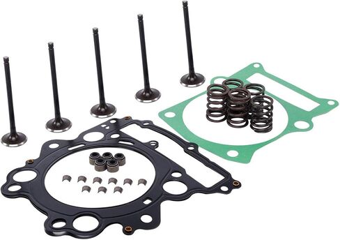 XMT-MOTO مدخل رأس اسطوانة المحرك ، صمام العادم ، مجموعة حشية الرأس العلوية لياماها رابتور 660R YFM660R 4X4 in Saudi Arabia