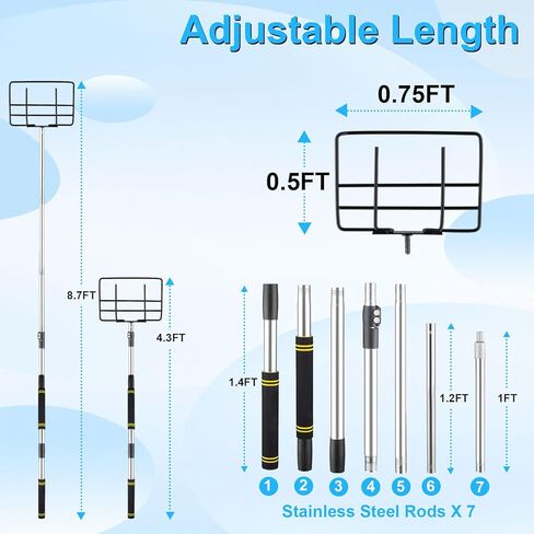 Edge Protector Handle, Board Corner Edge Protector Pole V Shaped Edge Guards Adjustable for Flatbed Cargo with Sponge Grip4.3-8.7ft in Saudi Arabia