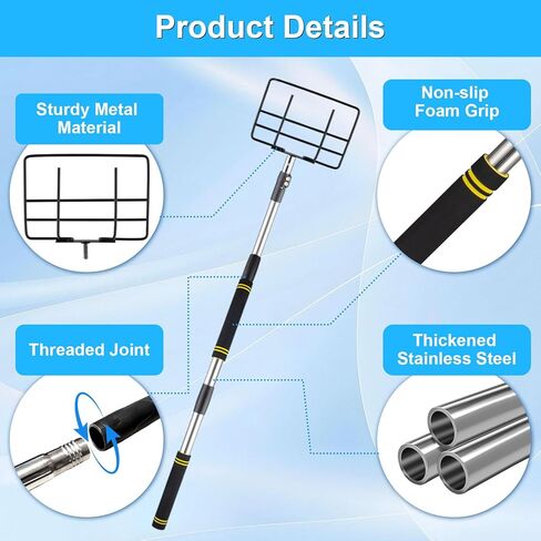 Edge Protector Handle, Board Corner Edge Protector Pole V Shaped Edge Guards Adjustable for Flatbed Cargo with Sponge Grip4.3-8.7ft in Saudi Arabia