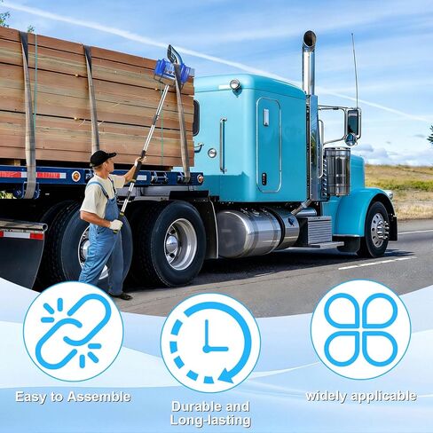 Edge Protector Handle, Board Corner Edge Protector Pole V Shaped Edge Guards Adjustable for Flatbed Cargo with Sponge Grip4.3-8.7ft in Saudi Arabia