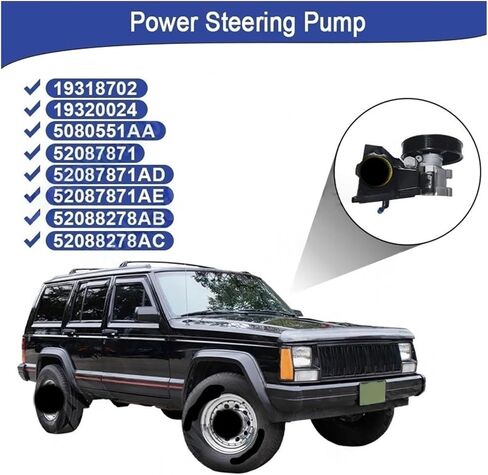 52088278AC 5080551AA 52088278AB ZANETOL ملحقات السيارات ذات الطراز الساخن بكرة مضخة التوجيه المتوافقة مع سيارة جيب جراند شيروكي 1999 ~ 2004 in Kuwait