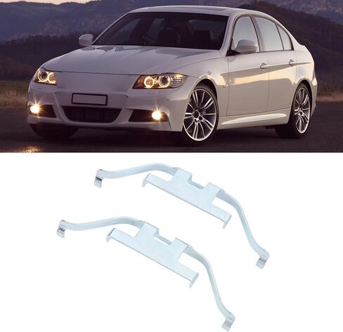 Brake Pad Anti Rattle 1 Pair Rear Disc Brake Pad Retaining 34216753675 Rear Brake Pad Anti Rattle Return Spring Replacement for 1 3 5 6 7 Series E82 E46 E90 E92 in Kuwait