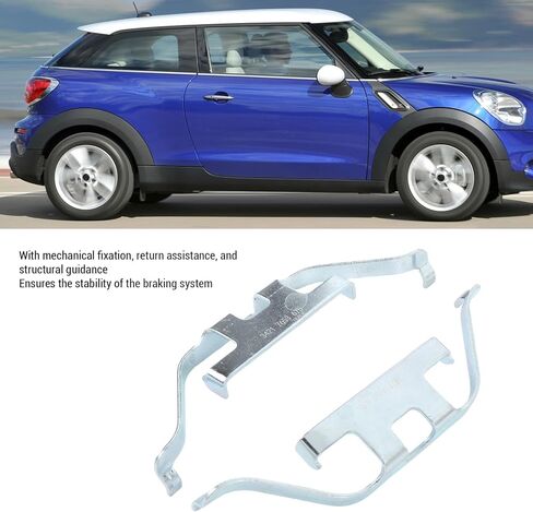Brake Pad Anti Rattle 1 Pair Rear Disc Brake Pad Retaining 34216753675 Rear Brake Pad Anti Rattle Return Spring Replacement for 1 3 5 6 7 Series E82 E46 E90 E92 in Kuwait