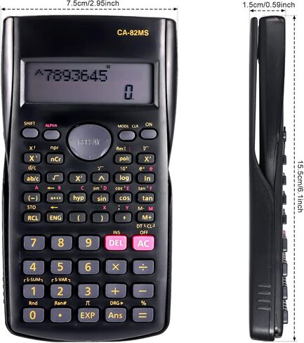 30 Packs Scientific Calculator Bulk, Individually Packaged Saillong 2 Line Engineering Math Calculators for High School, College Student and Teacher, and Business(Black) in Saudi Arabia
