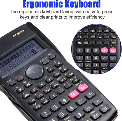 30 Packs Scientific Calculator Bulk, Individually Packaged Saillong 2 Line Engineering Math Calculators for High School, College Student and Teacher, and Business(Black) in Saudi Arabia