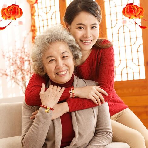 HOWAF 2026 Chinese New Year Horse Bracelet, Year of The Horse Good Luck Beaded Bracelet with Gold Charm 2026 Lunar New Year Jewelry for Women Men Gift 3Pcs in Saudi Arabia